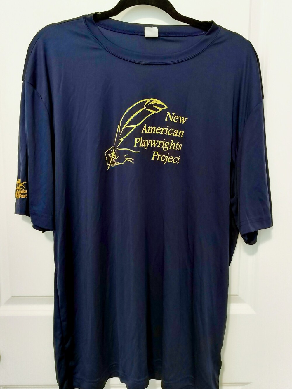 Sport-Tek XL Navy Blue Utah Shakespeare Festival Playwrights Graphic Tee EUC